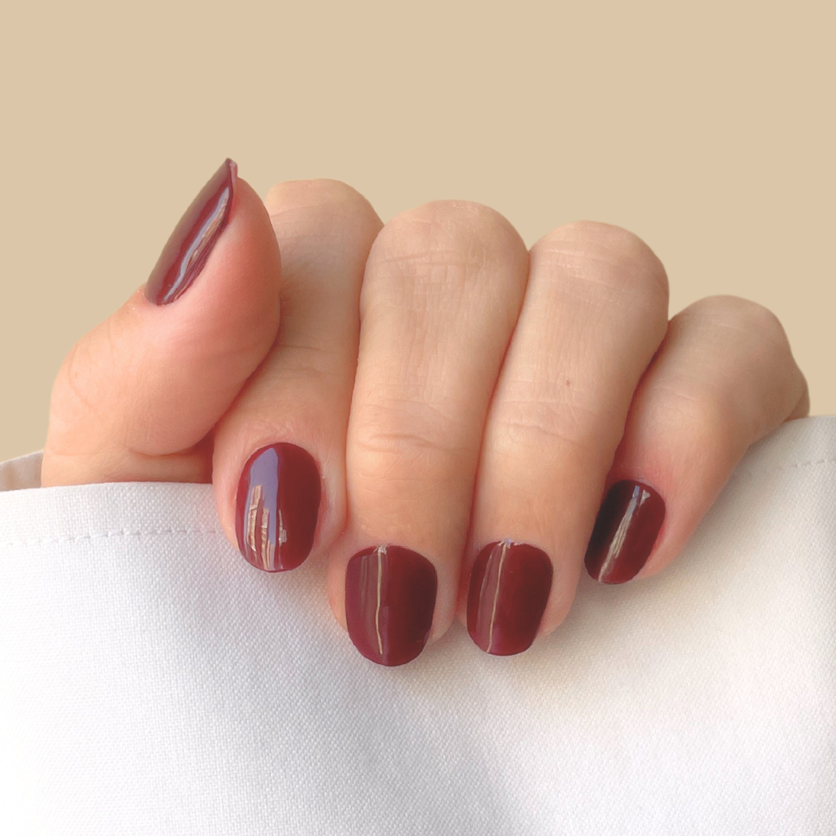 Burgundy Gel Nail Strips