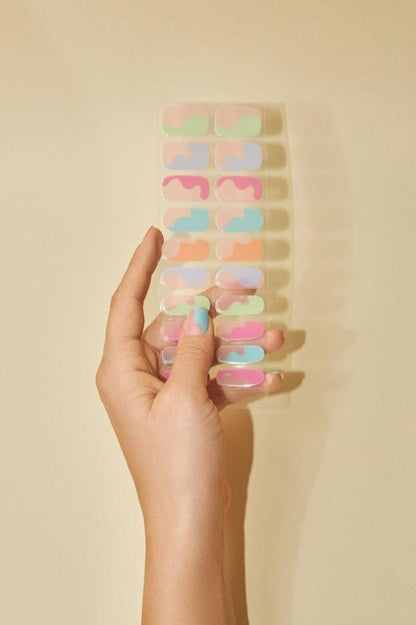 Pastel Swirls Gel Nail Strips