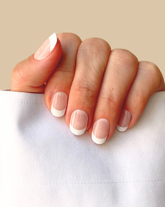 WHITE FRENCH MANI GEL NAIL STRIPS