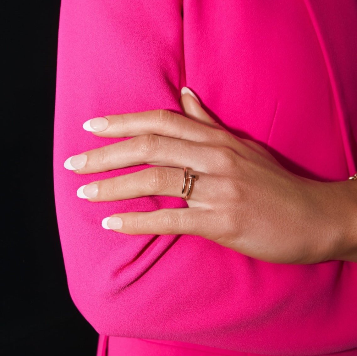 Women wearing  Lehmani French Mani LEHMANI nail strip art