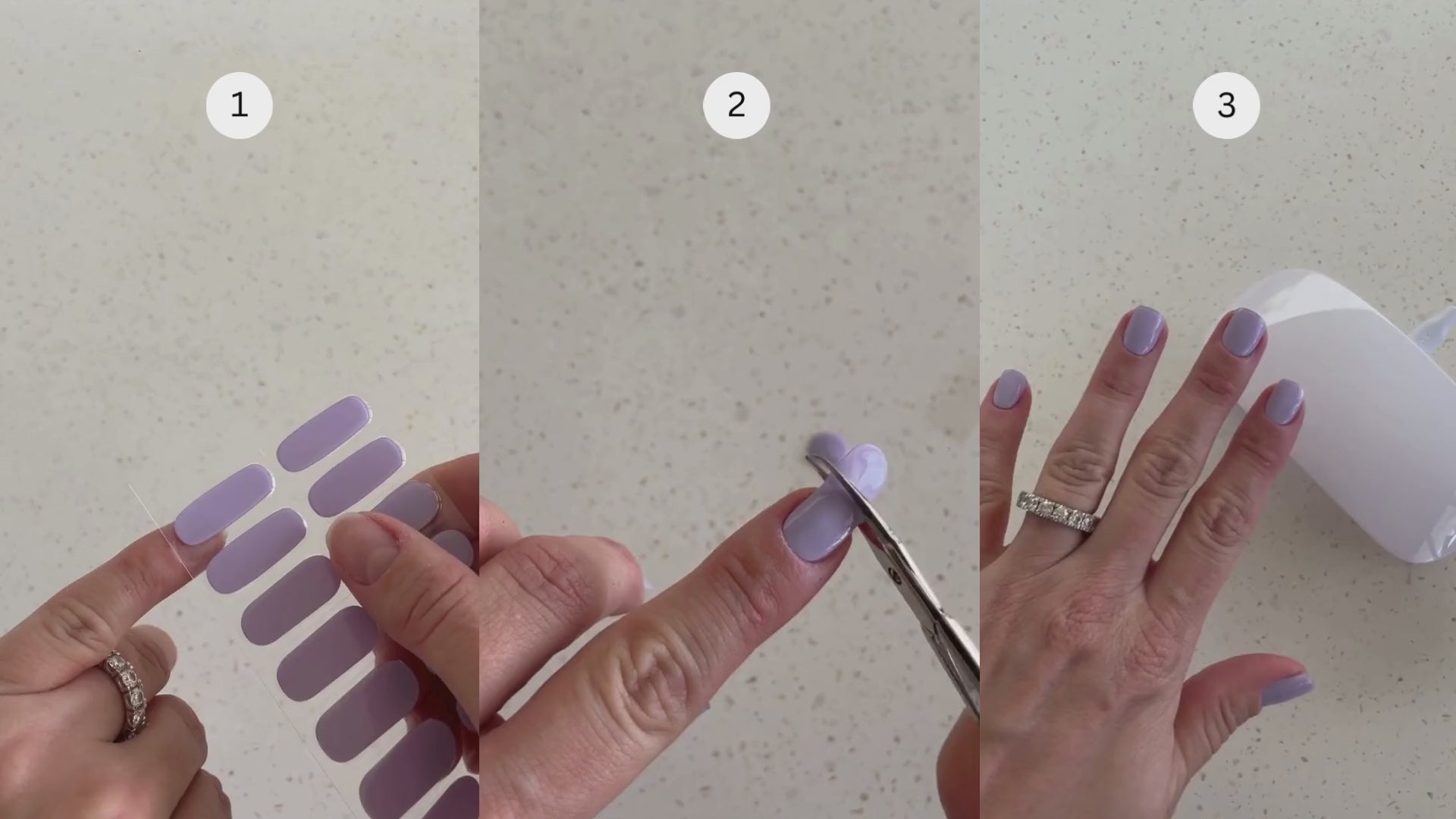 Load video: How to apply Lehmani gel nail strips with perfection